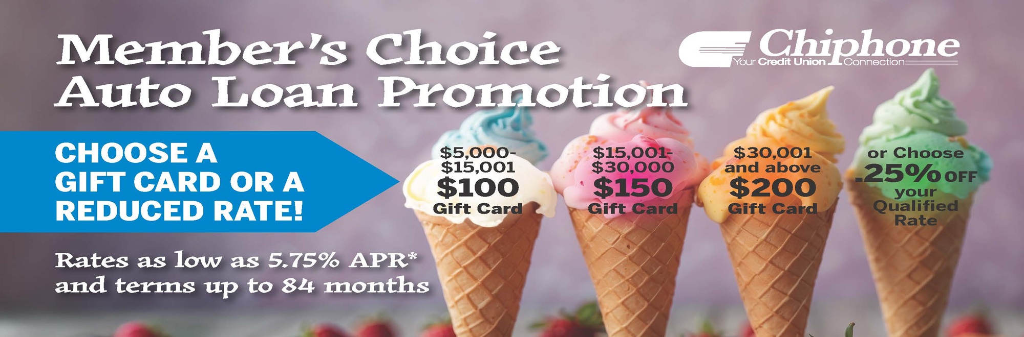 MEMBER’S CHOICE AUTO LOAN PROMOTION!