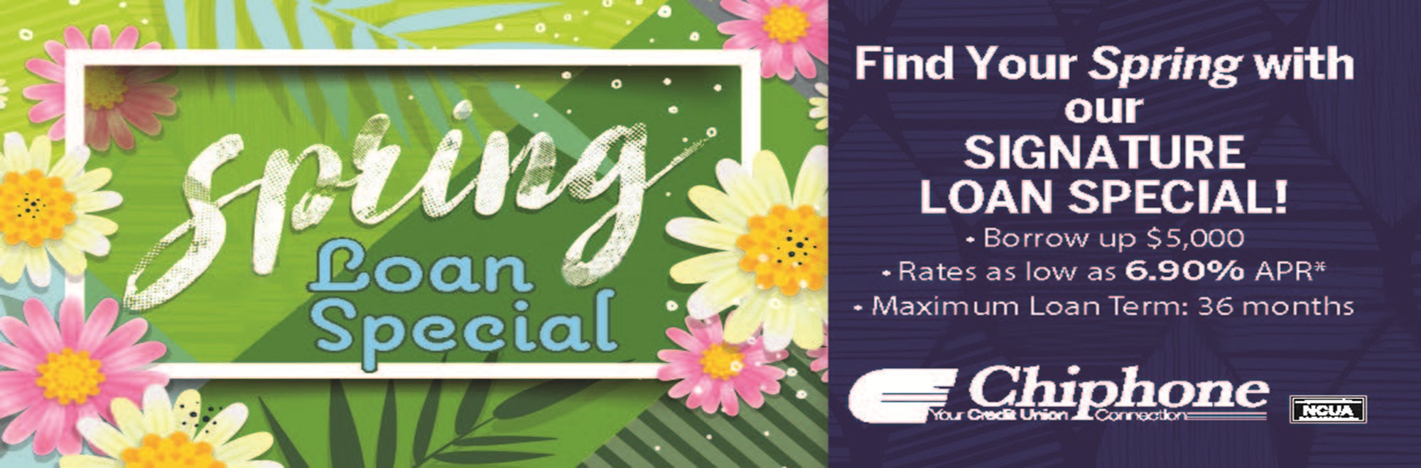SPRING SIGNATURE LOAN SPECIAL!